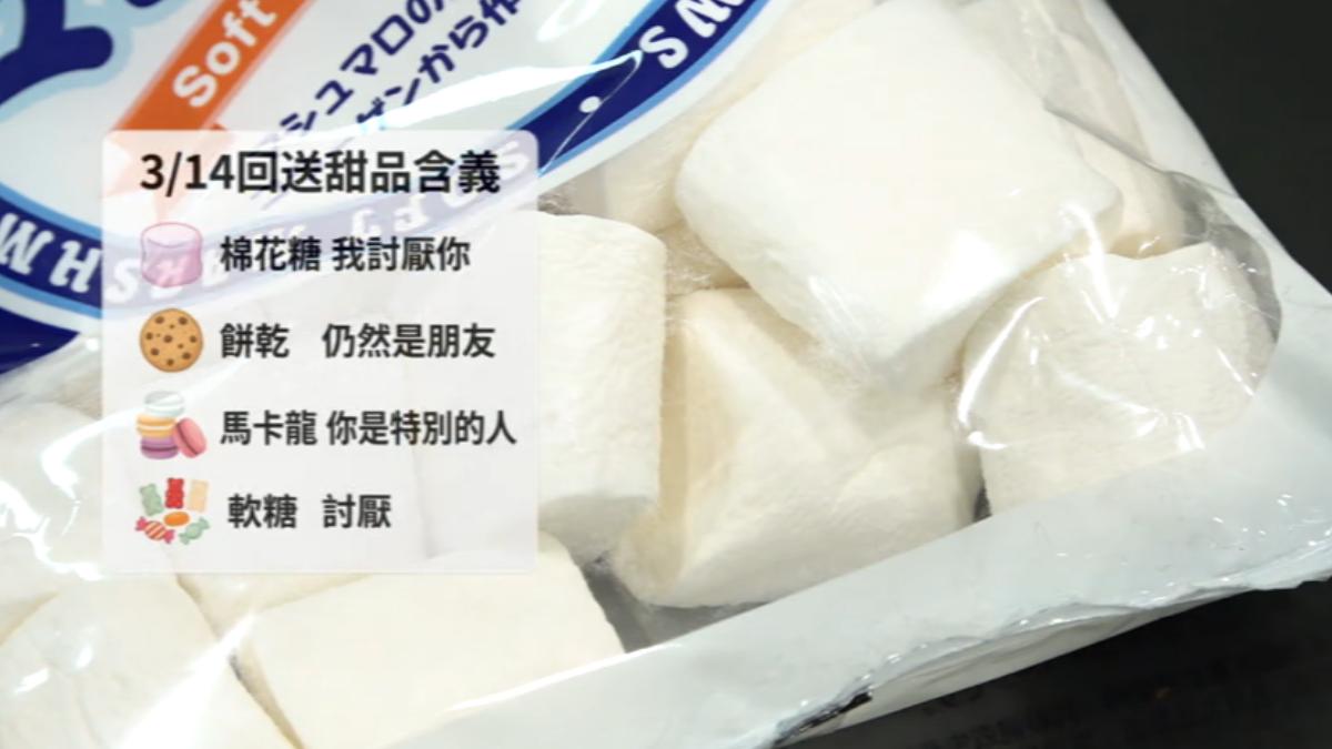 白色情人節甜品回禮背後含意。（圖／TVBS）
