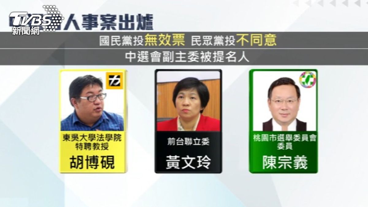 藍白聯手投下無效與不同意票，胡博硯等３人遭到封殺。（圖／TVBS）