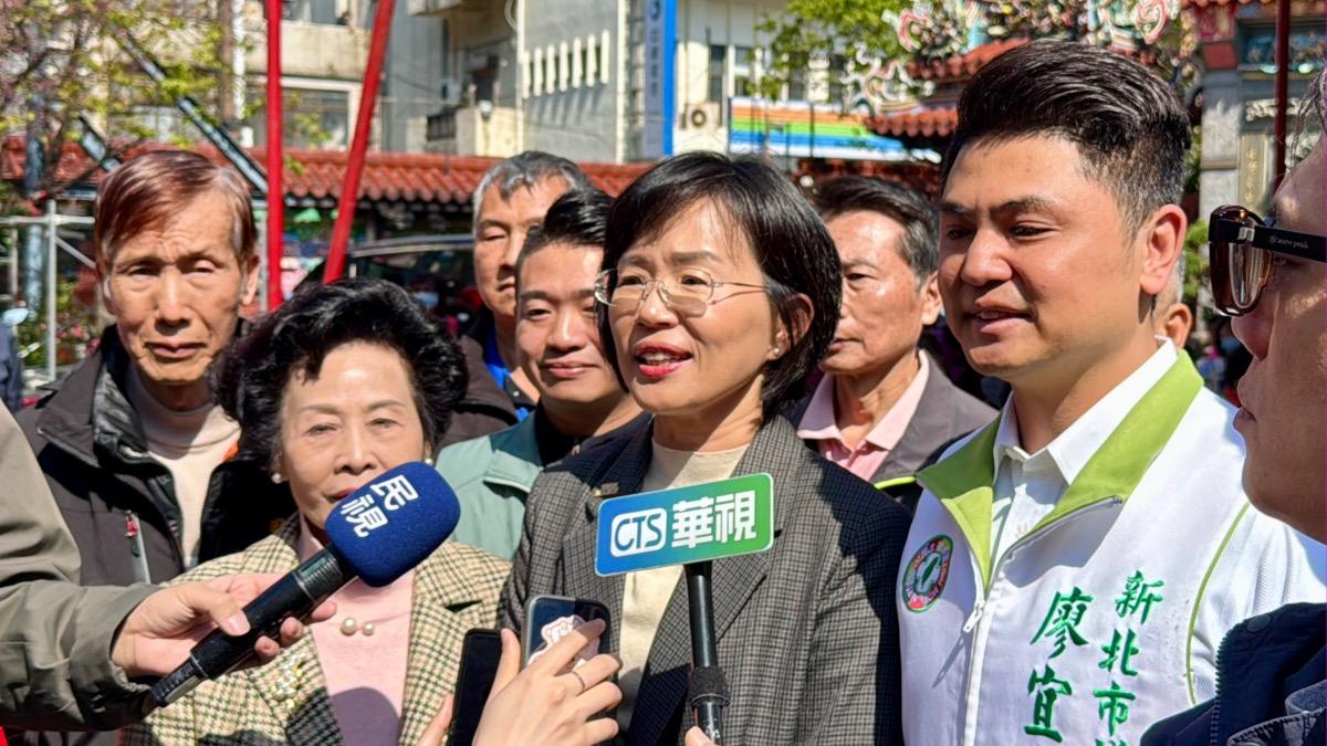 民進黨新北市長參選人蘇巧慧14日表示，經過500天的努力，民調逼近黃金交叉，代表自己走在正確的方向上。（圖／蘇巧慧辦公室提供）