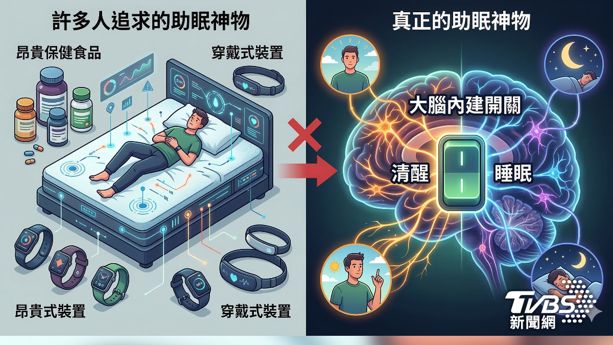 失眠別亂吃助眠品！醫示警長期睡不好更傷腦又傷心　(圖／TVBS)
