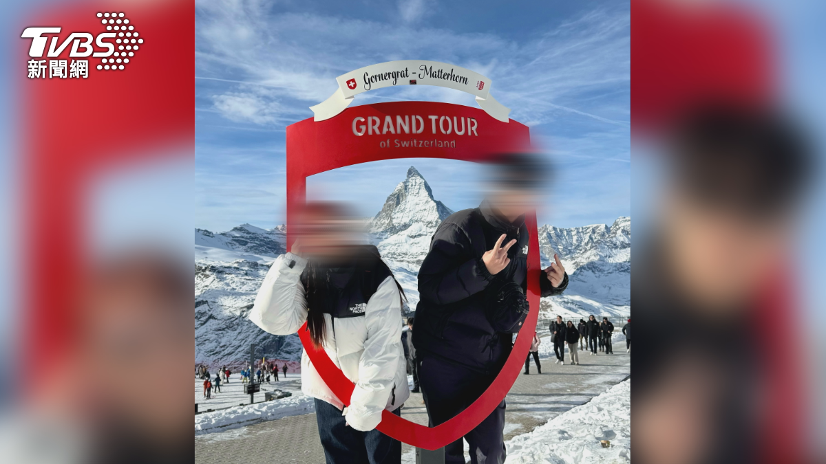 開心穿著新買的萬元羽絨外套,和男友到瑞士滑雪、旅遊,回國後 就拿到洗衣店送洗,沒多久就發生火災,控訴老闆態度很消極(圖/TVBS)