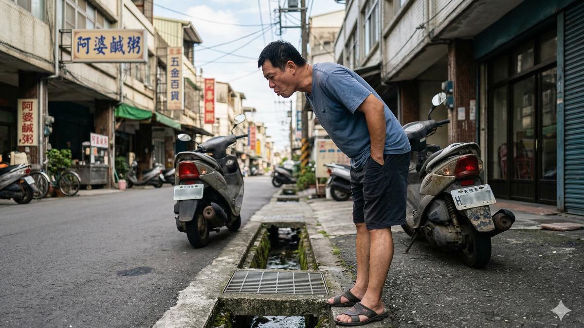 許多台灣人認為,現代人越來越少吐痰。(示意圖/AI生成)