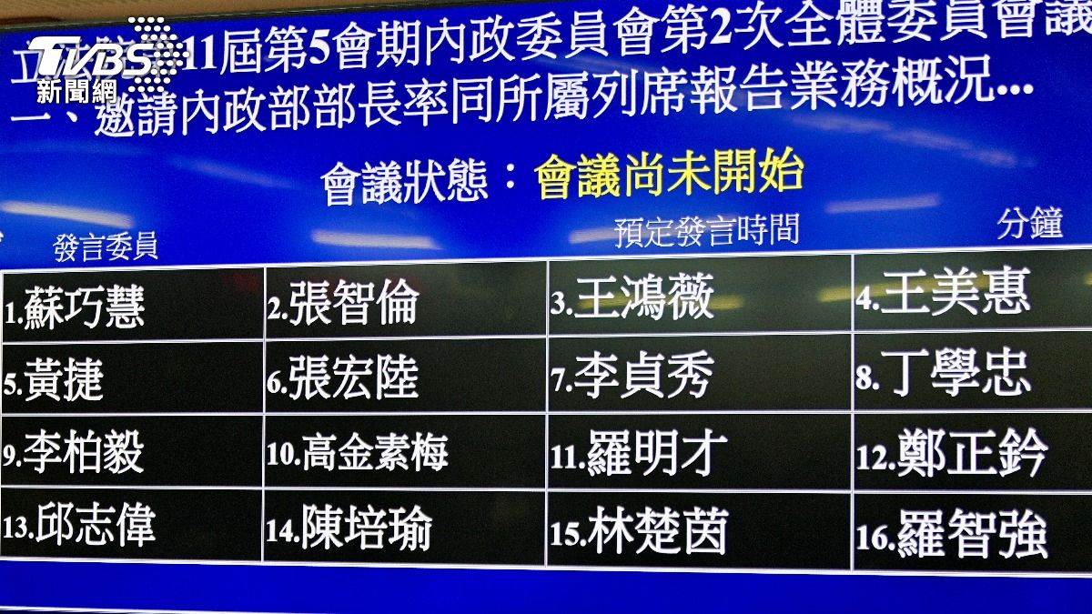 民眾黨立委李貞秀今天登記第7位質詢。（圖／胡瑞麒攝）