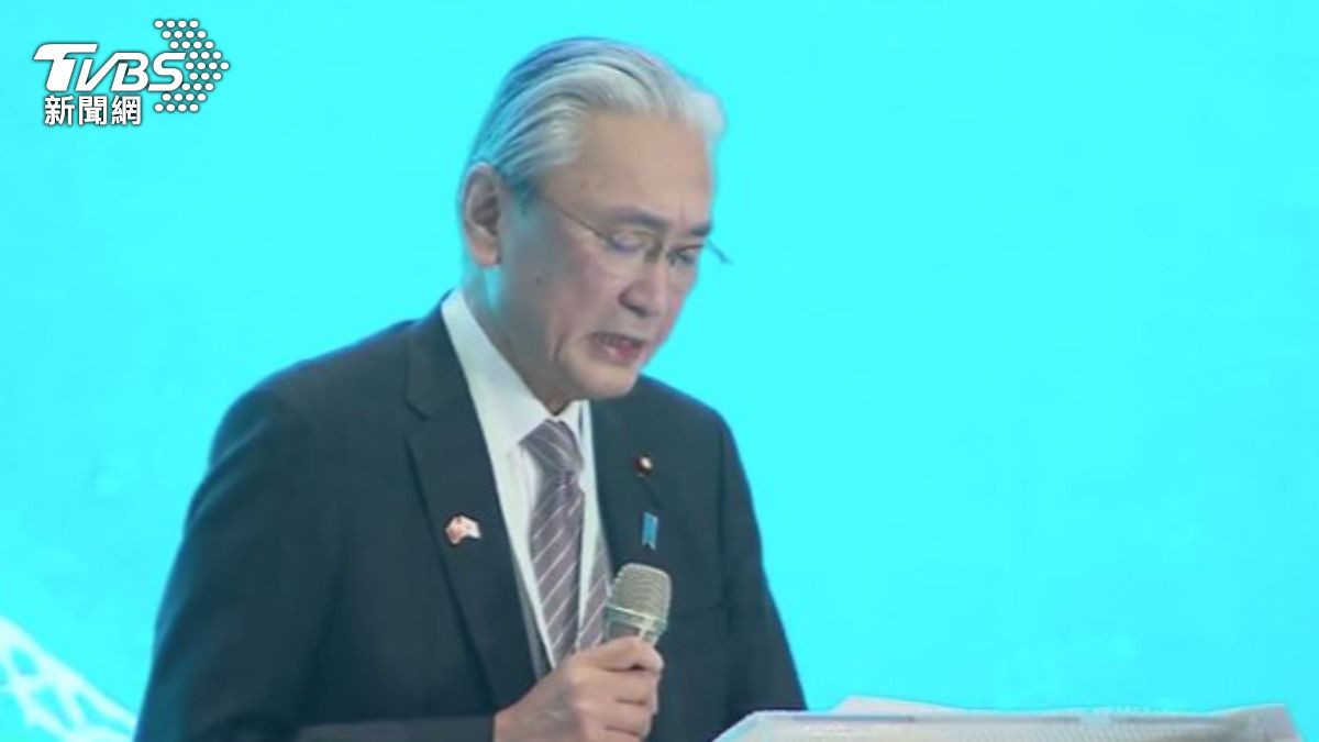 日華議員懇談會會長古屋圭司。(圖/TVBS)