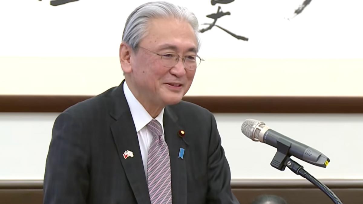 日本日華議員懇談會會長古屋圭司。（圖／總統府提供）