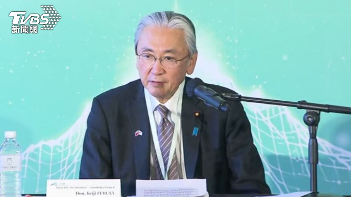 日華議員懇談會會長古屋圭司。（圖／TVBS）