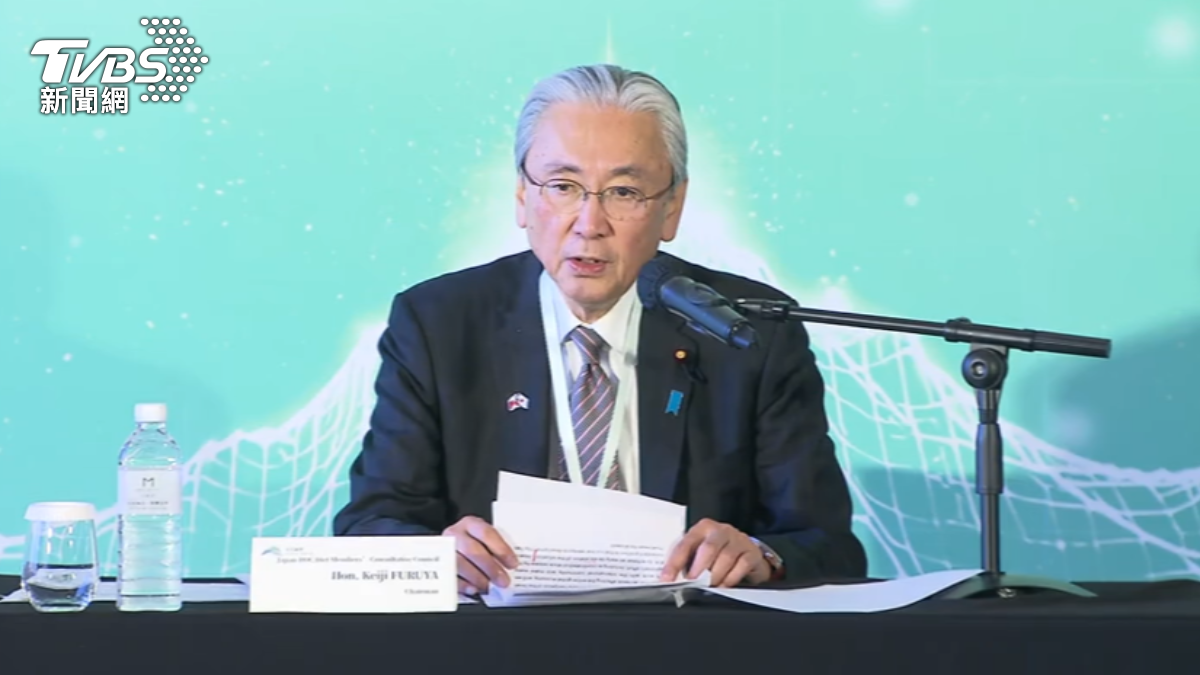 日華懇會長古屋圭司拋出日台美軍樂隊交流構想,強調中國無權干涉。(圖/TVBS)