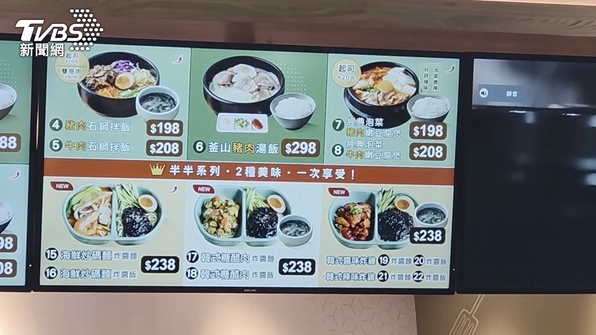 業者解釋,原來是因為有「店中店」以及「壁櫃式」的兩種店型,目標客群不一樣,因此菜單與價格也不同。(圖/TVBS)