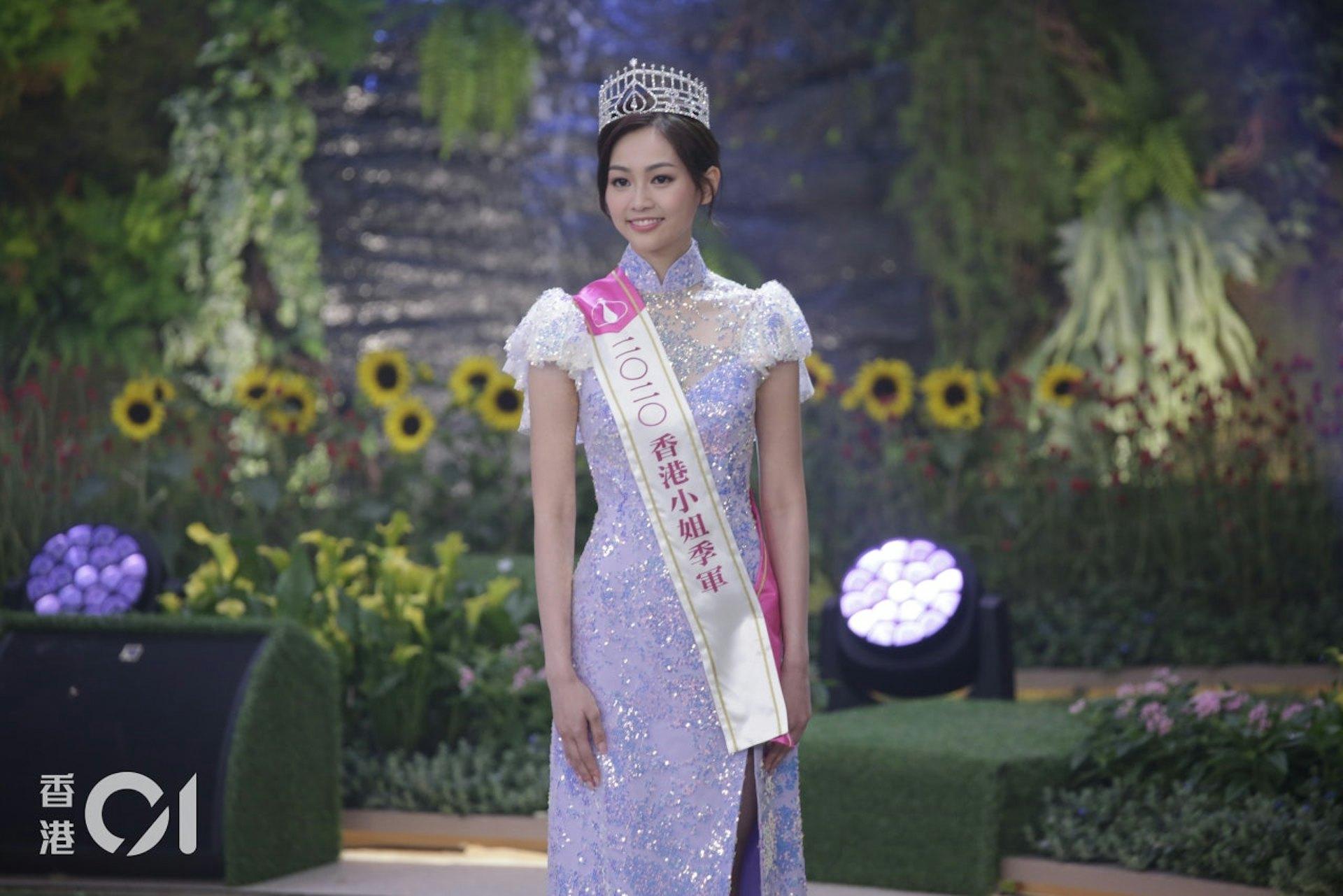 郭柏妍是2020年香港小姐季軍。（圖／香港01提供）