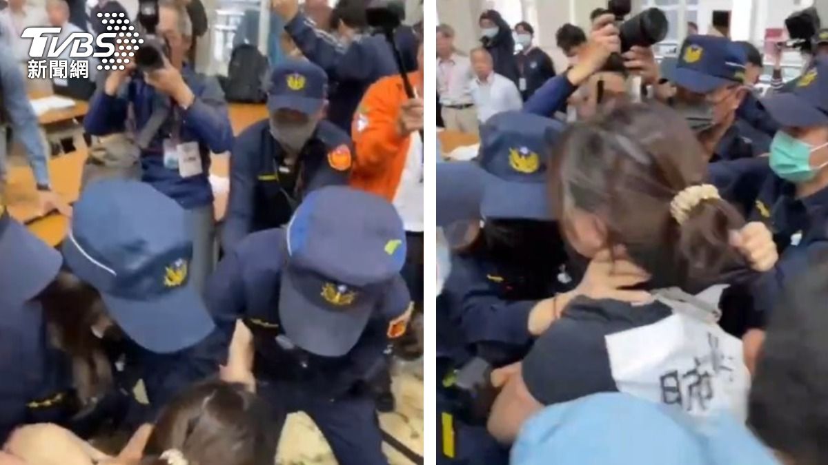 焚化爐選址南投名間爆衝突!打爆桌子濺血、撒茶葉 女警被咬