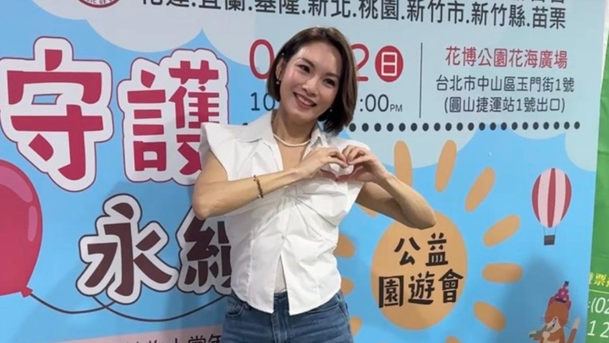 林佳儀今出席公益活動，分享照顧植物人弟弟的心路歷程。（圖／陳薈涵攝）
