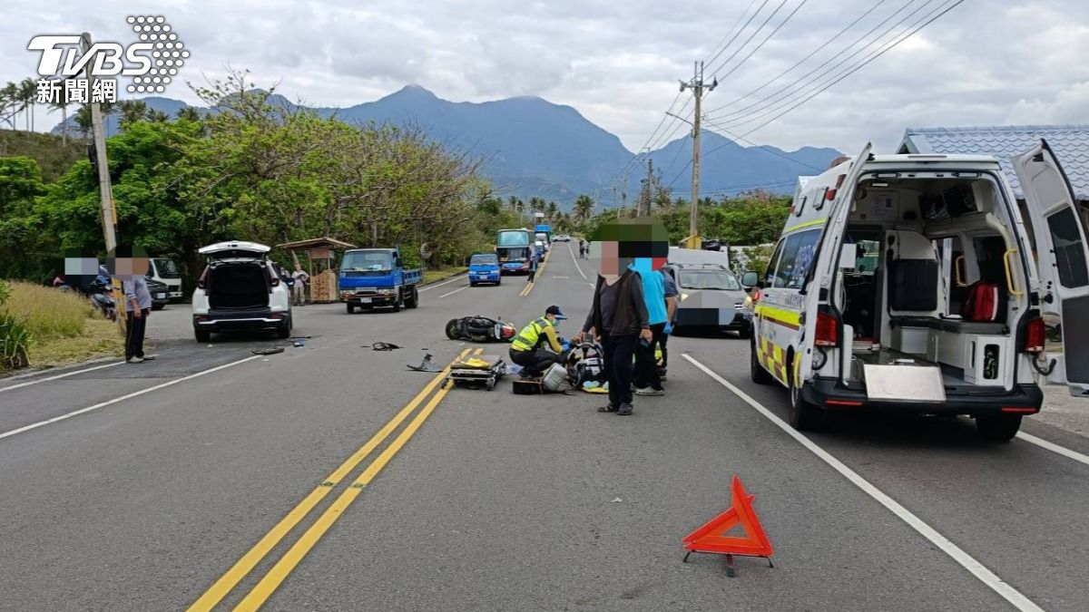 台東台11線奪命車禍 騎士碰撞左轉休旅車傷重死亡