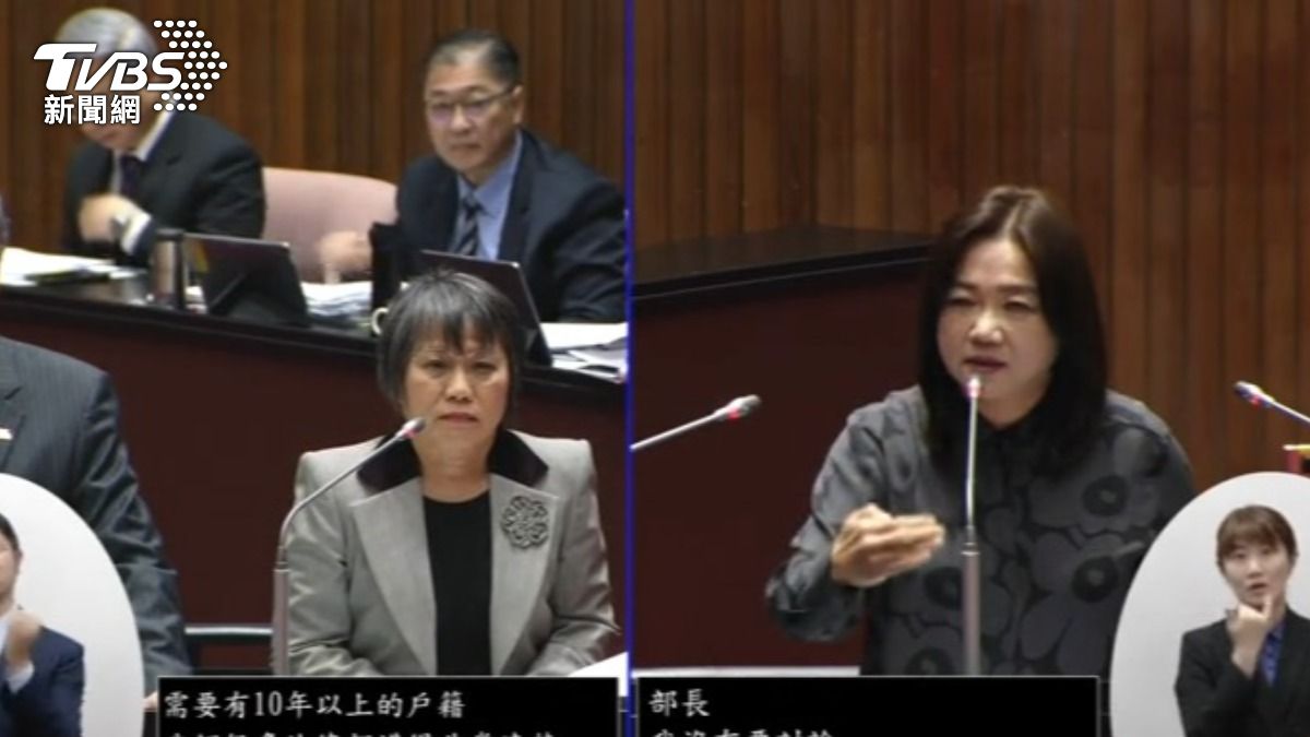 國民黨立委馬文君出面力挺,在質詢台上為此大戰劉世芳。(圖/TVBS)