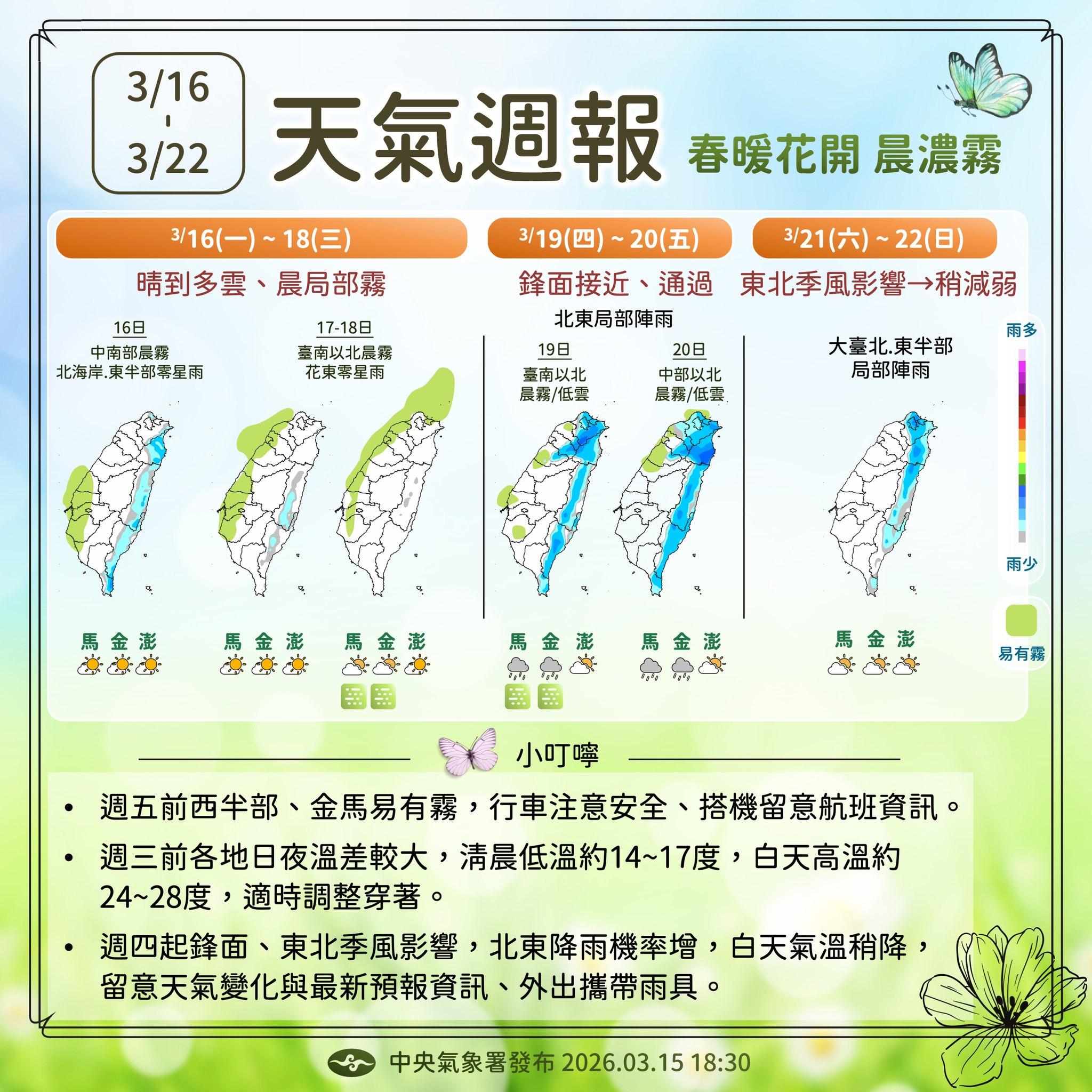 天氣-今天天氣-一週天氣-氣象預報-降雨機率-明天天氣
