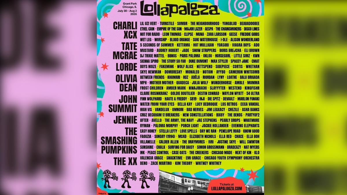 Lollapalooza音樂節公開演出名單,不少韓團都會出席。(圖/翻攝Lollapalooza IG)