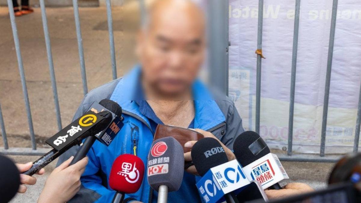 附近居民李先生在紅燈時穿越馬路，原因是車子已停下。（圖／香港01）