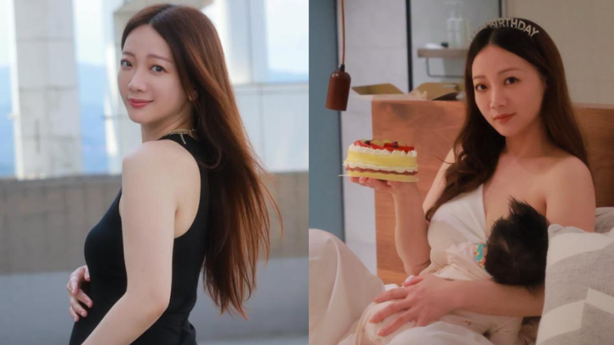 《黑澀會》女星脫下半邊衣服!「邊慶生邊餵奶」 絕美胴體被拍