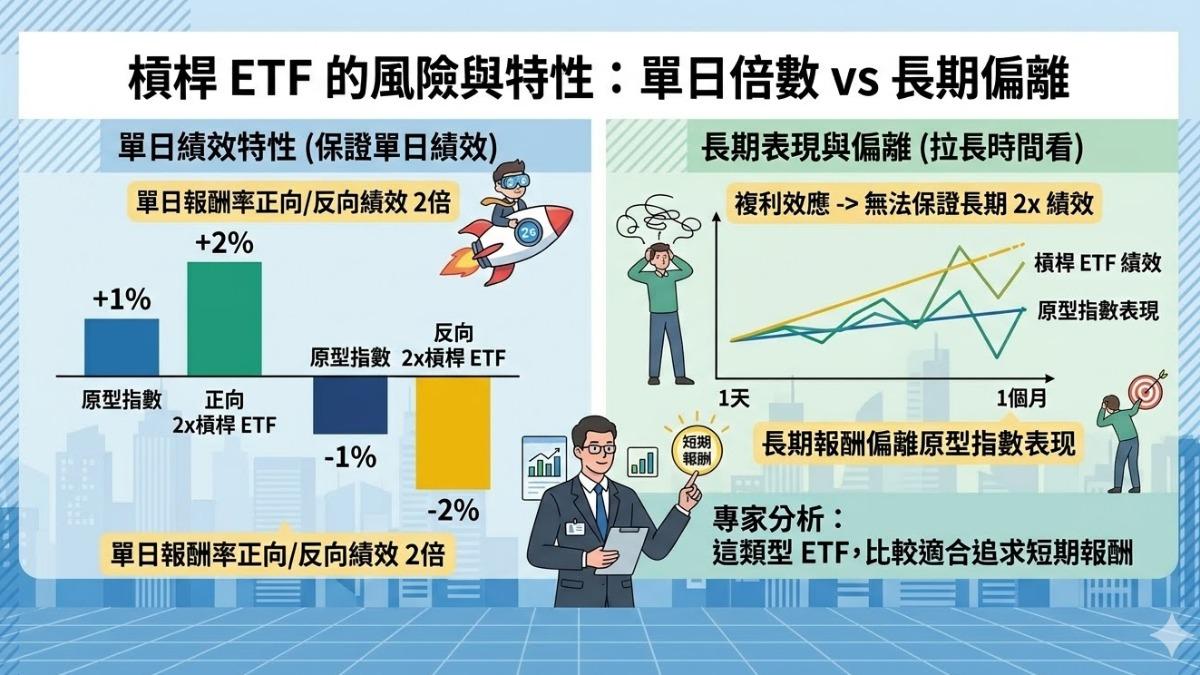 ETF投資夯槓桿產品,風險控管成關鍵點。(圖/TVBS)