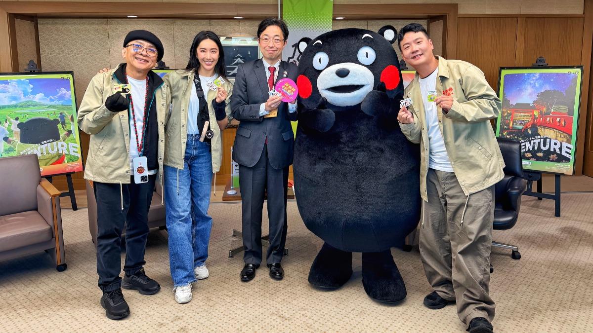 《請世界吃桌》團隊日前在日本熊本拍攝。(圖/三立提供)