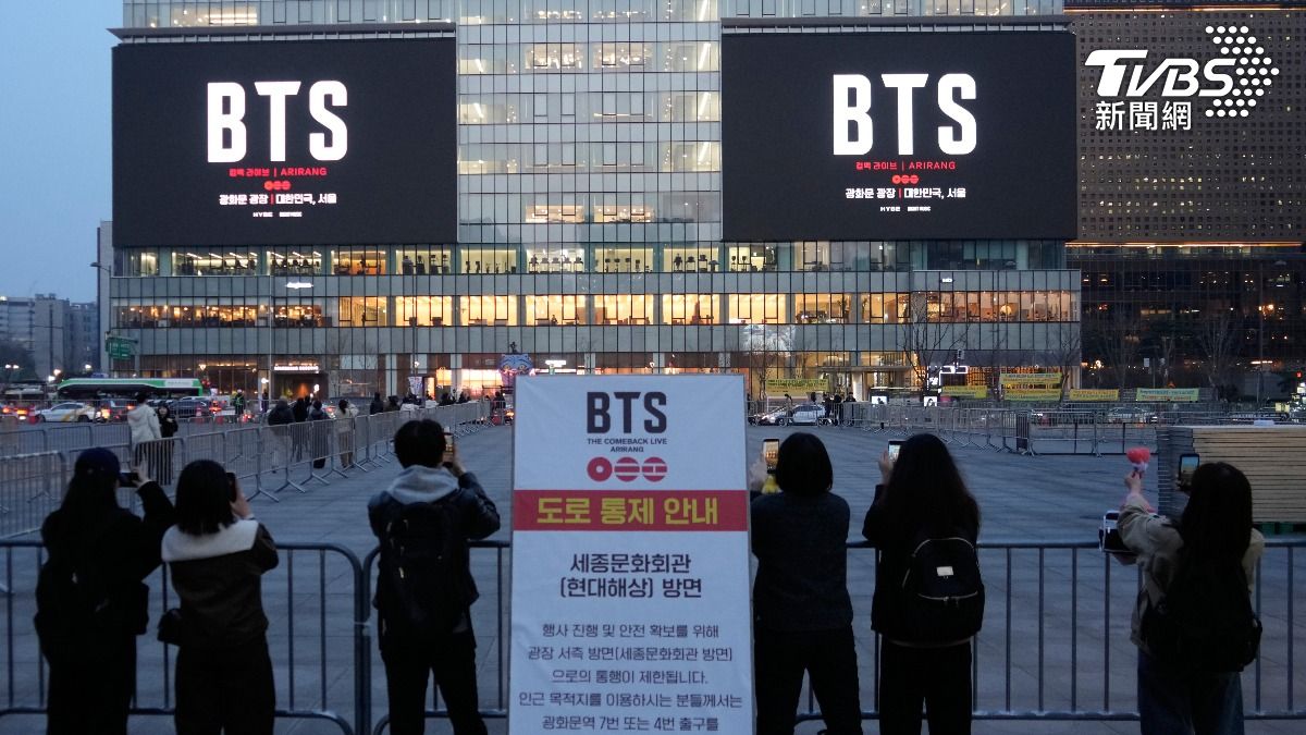 BTS將在21日於光化門廣場舉行回歸演唱會。（圖／達志影像美聯社）