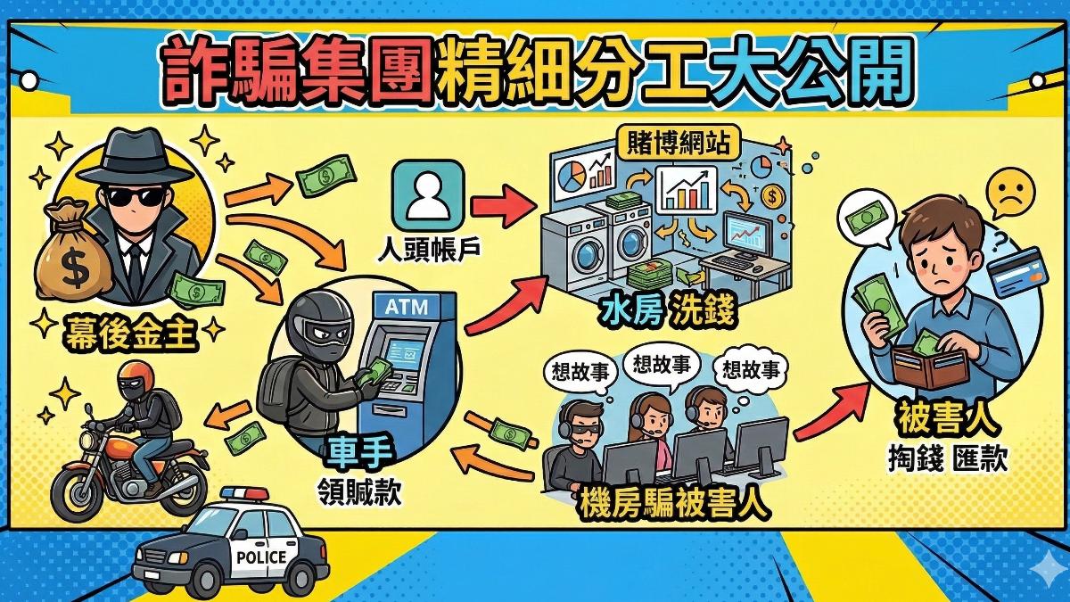 詐騙集團分工細膩，AI也成為近來詐騙工具，傳統機房漸消失。（圖／TVBS）