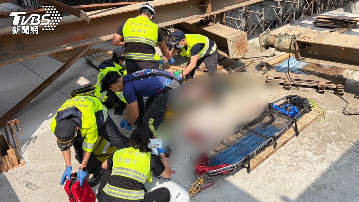 快訊/新莊副都心工地嚴重意外 工人遭H型鋼「爆頭」送醫不治