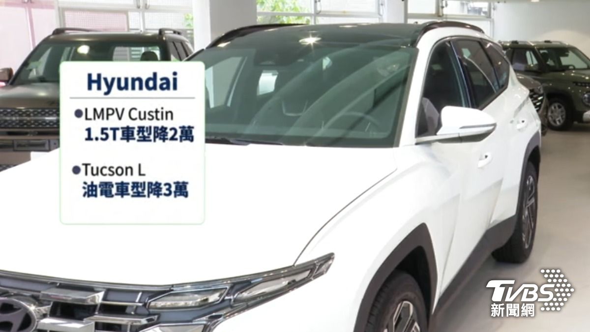 Hyundai調降主力車款價格。(圖/TVBS)