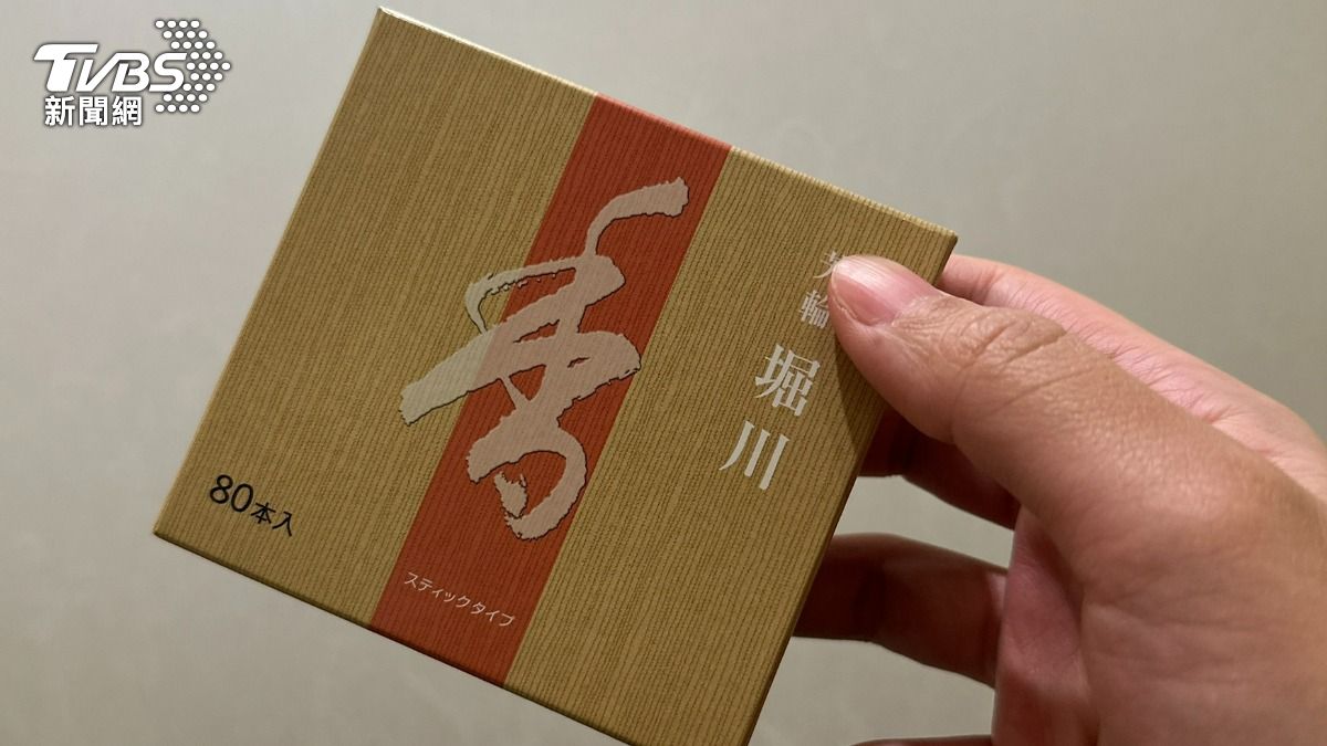 高市早苗推薦的線香品牌。(圖/許稚佳攝影)