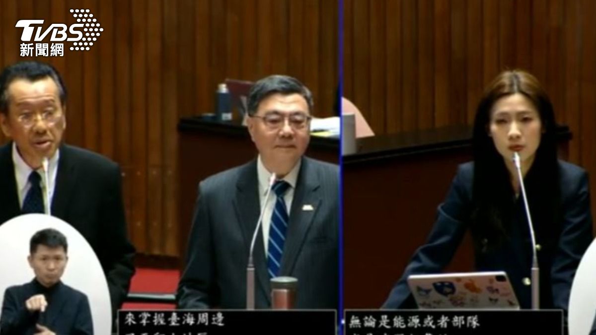行政院長卓榮泰與國民黨立委徐巧芯。(圖/TVBS)