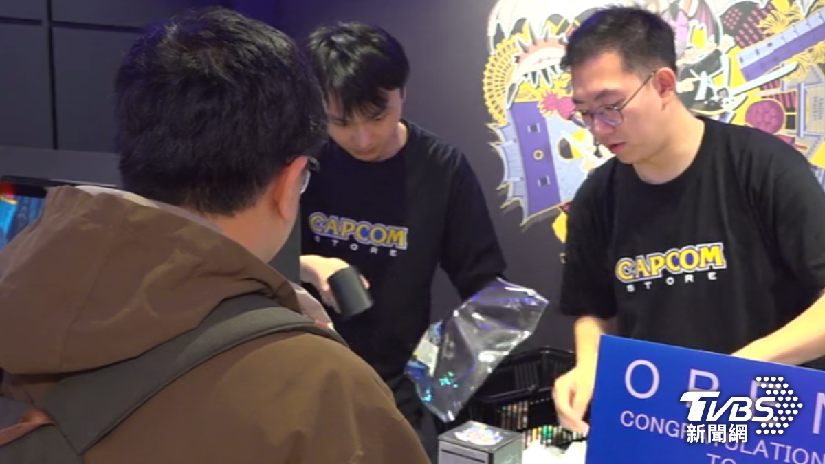 日本知名電玩公司直營店插旗台灣。(圖/TVBS)