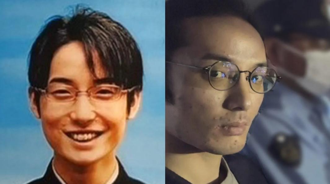 齋藤純高中時期(左)與31歲被捕照(右)。(圖/翻攝 NEWSポストセブン)