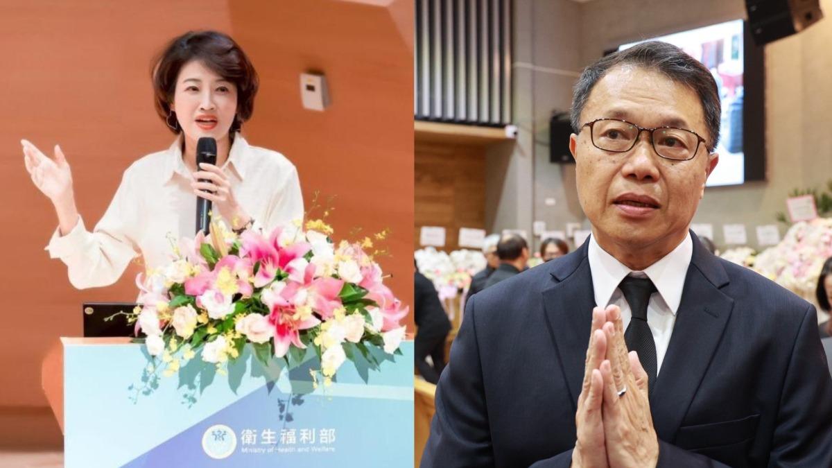 梅聖旻送別吳中純。（圖／翻攝自臉書、黃城碩攝）