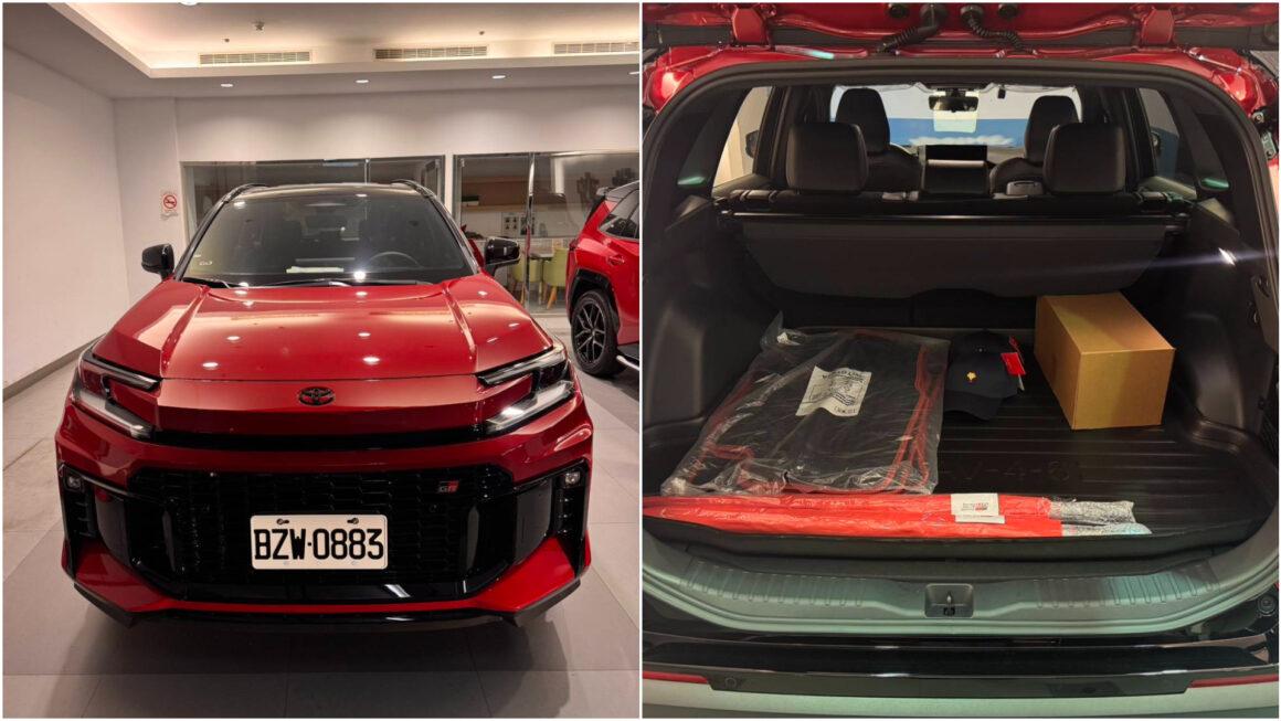 吊車大王交車RAV4，選擇的正是頂規RAV4 GR Sport版本。（圖／吊車大王提供）