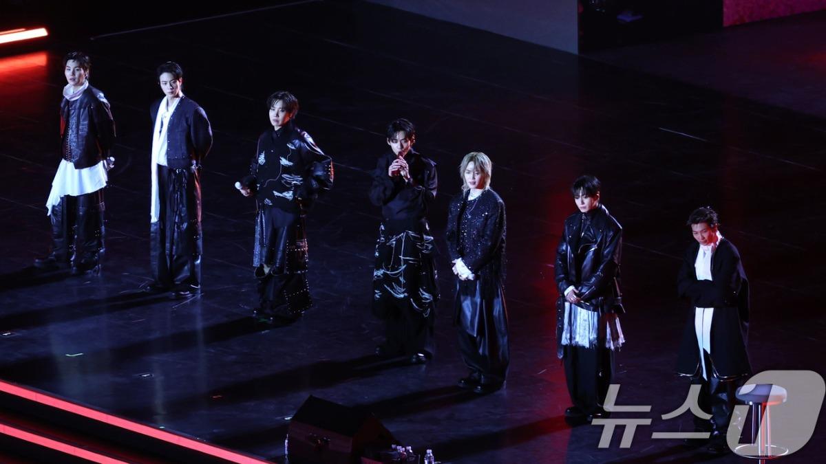 BTS今晚在光化門廣場開唱。（圖／news1提供）