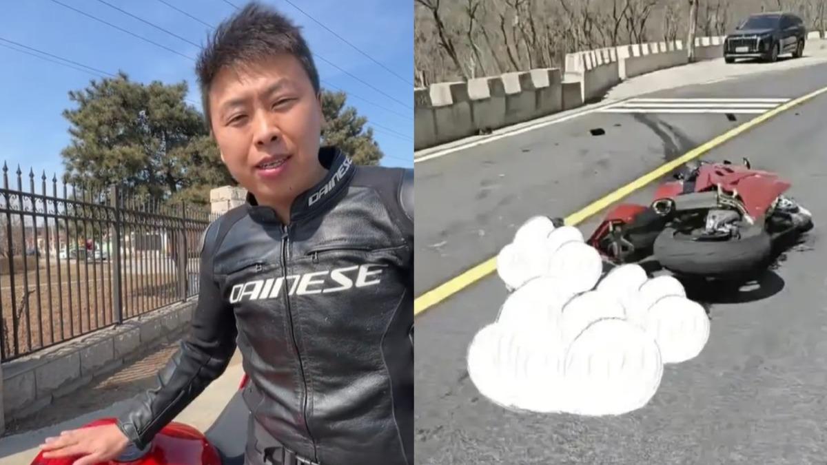 剛說車有問題…陸35歲重機網紅「跑山撞護欄」　不聽友勸慘丟命