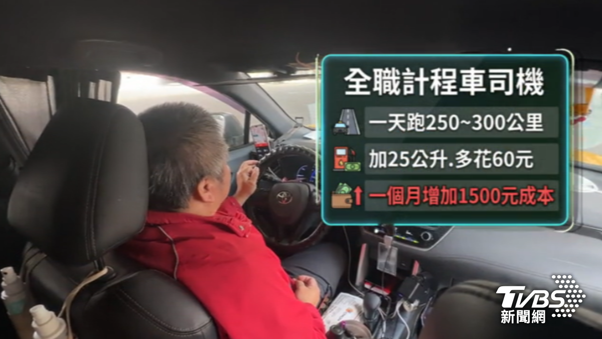 油價提升運將每月成本增加。(圖/TVBS)