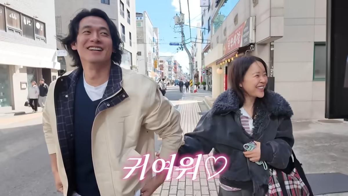 情歌女王白智榮與老公鄭錫元時常一起拍片。（圖／翻攝自백지영 Baek Z Young YT頻道）