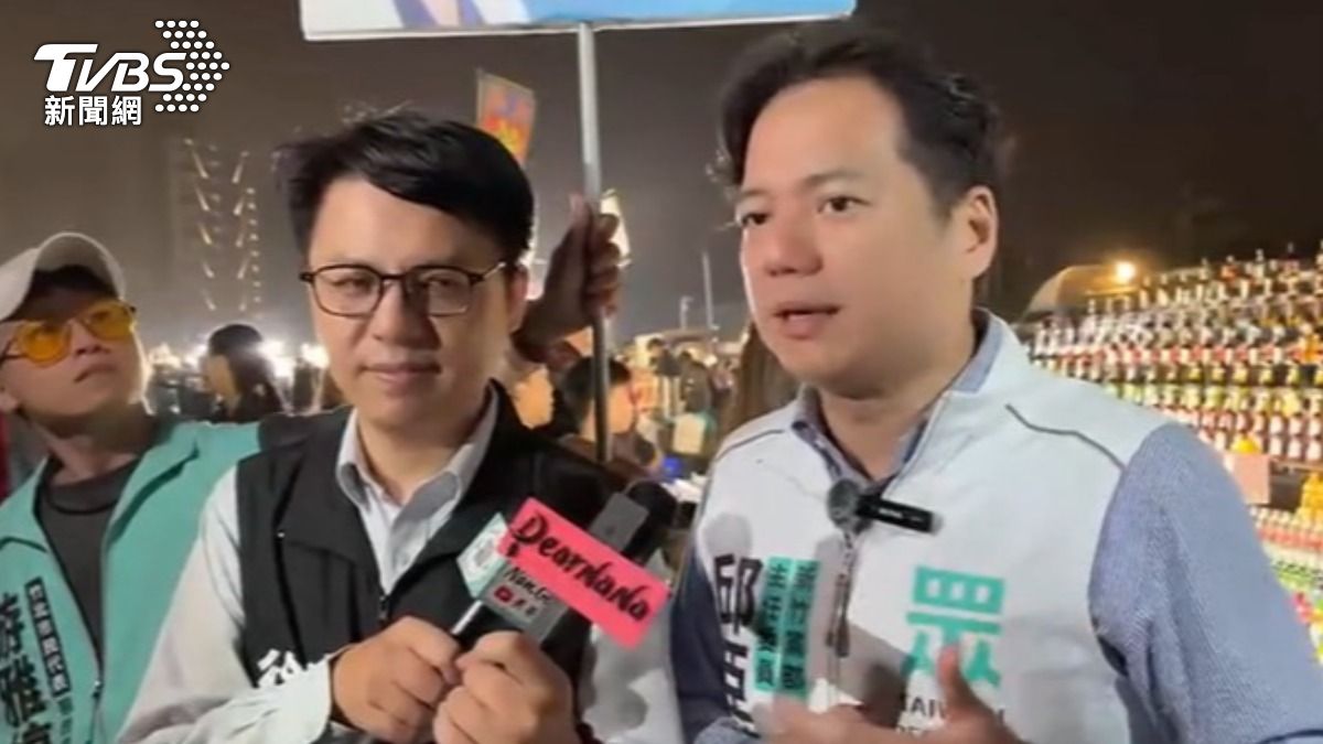 面對邱臣遠隨堂測驗臨場反應,議員參選人一時之間答不出來。(圖/TVBS)