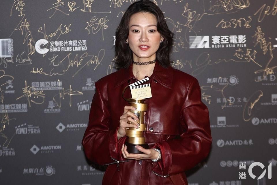 廖子妤獲得「最佳女主角」。(圖/香港01)