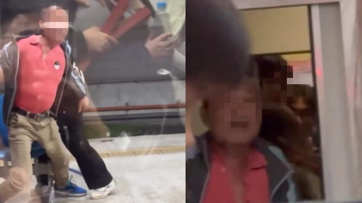 台鐵車廂衝突！酒醉翁施暴乘客還飆罵三字經　桃園站被壓制拉下車