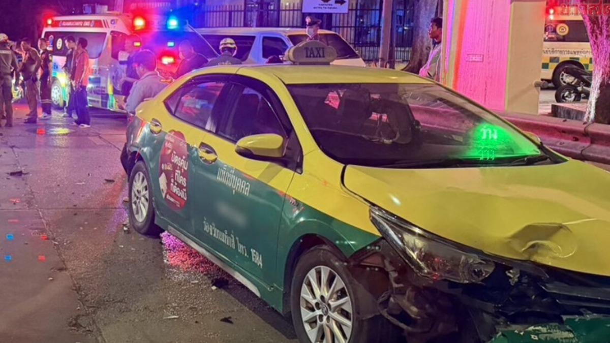 泰男女凌晨騎車失控翻覆!下秒遭計程車輾斃 頭骨破裂慘死