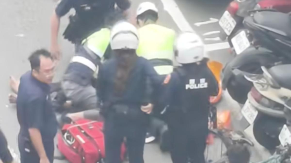 快訊/板橋腳踏車7旬老翁疑遭撞 命危搶救現場曝光