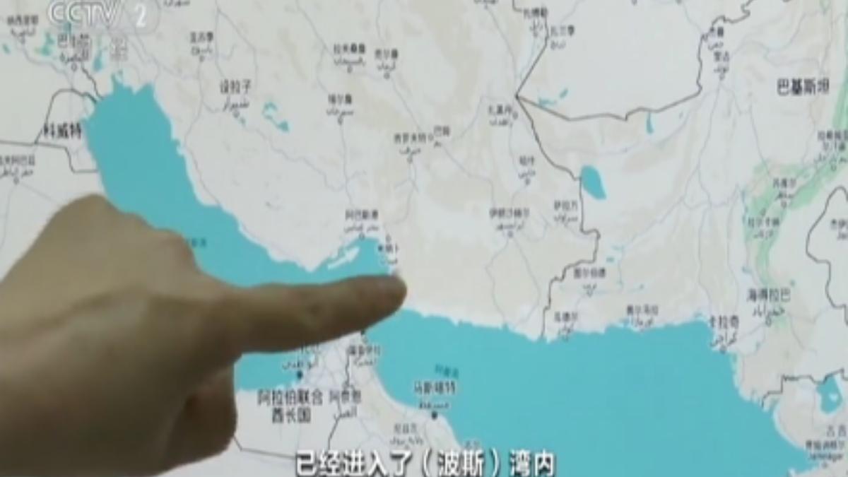 大陸深圳的物流公司表示,他們雖然有4艘船舶進入波斯灣,但至今仍無法靠港卸貨。(圖/大陸央視)