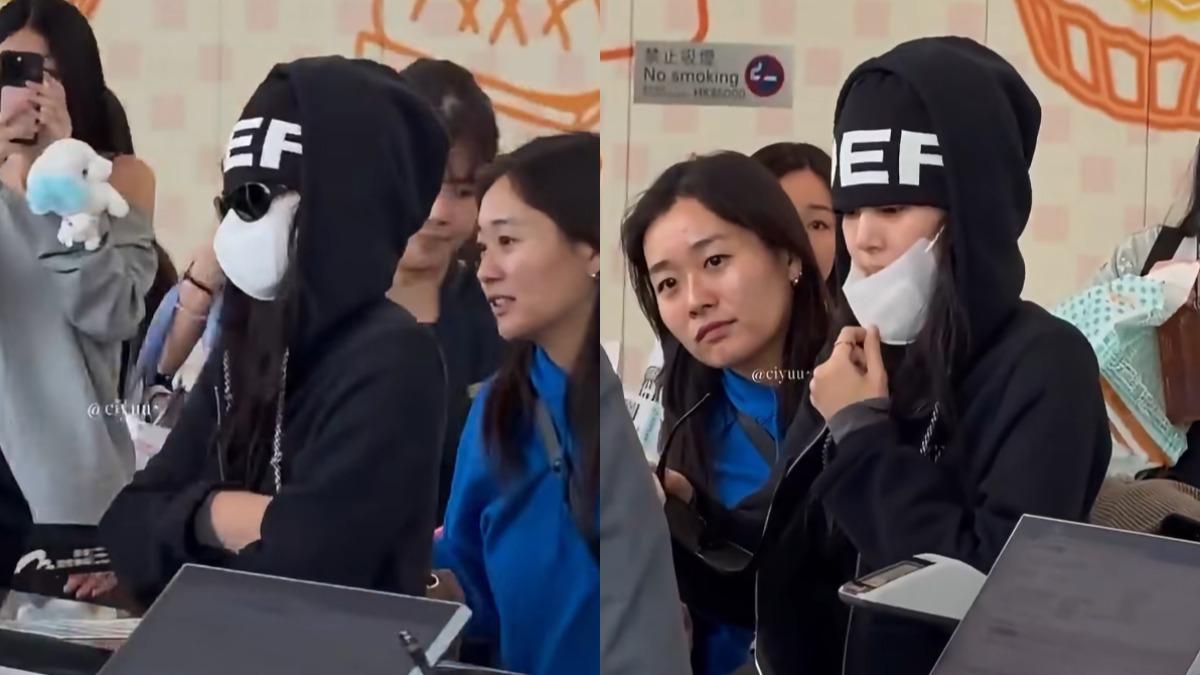許多網友都對Jennie對地勤人員的態度感到不滿。(圖/翻攝自IG@jenrubyjanedeukie)
