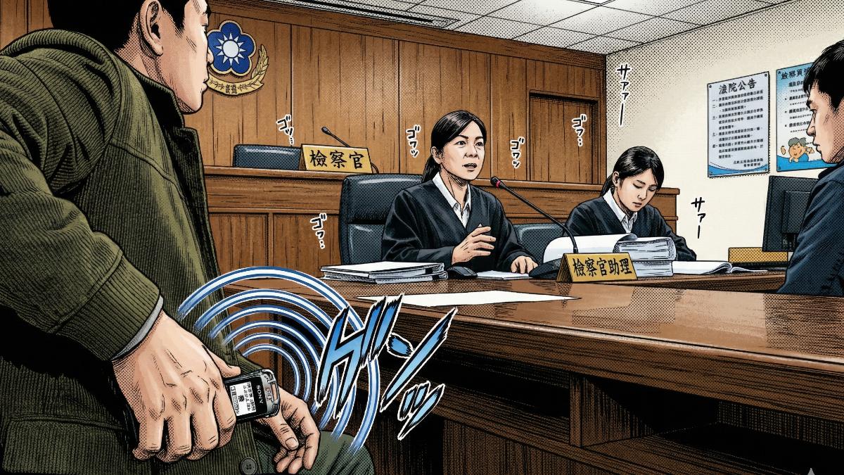 偵查庭禁錄音!男子兩度直播檢察官問訊 台北地檢:從重量刑