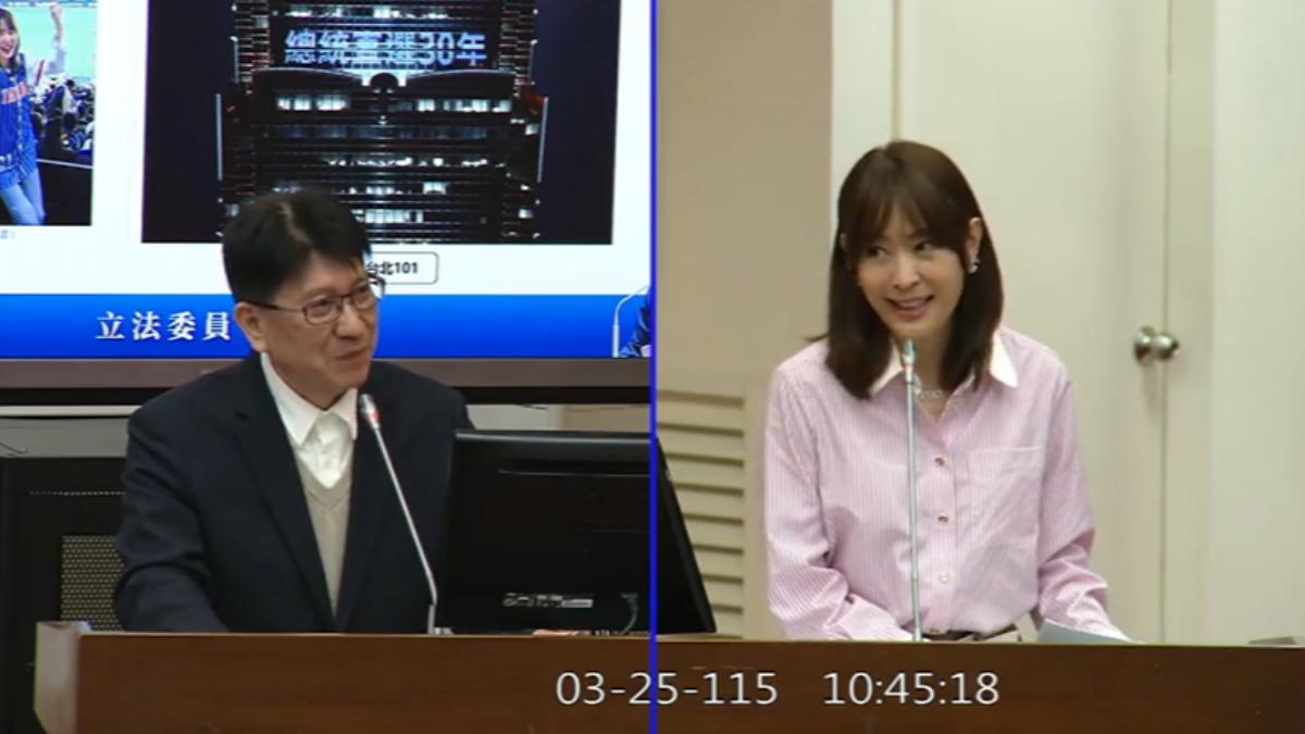 賈永婕明確表態完全沒有參選打算,直言台北市長不在人生規劃中。(圖/立法院IVOD)