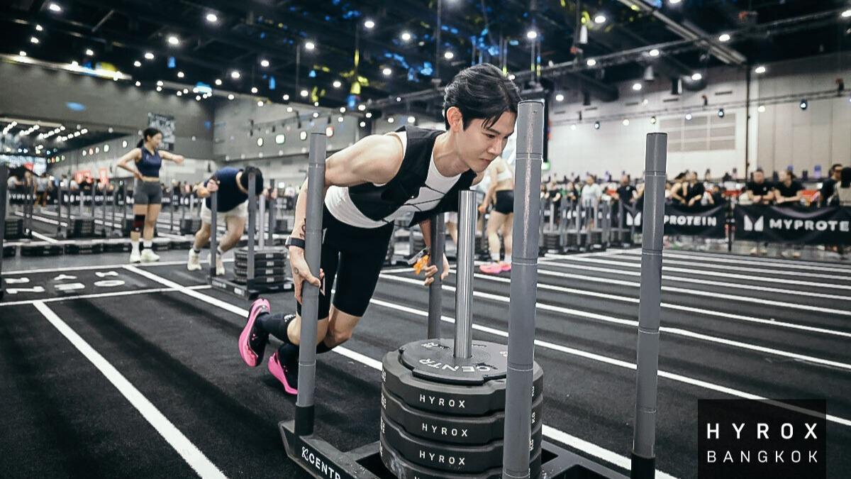 夏和熙挑戰健身賽事。(圖/三得利提供)