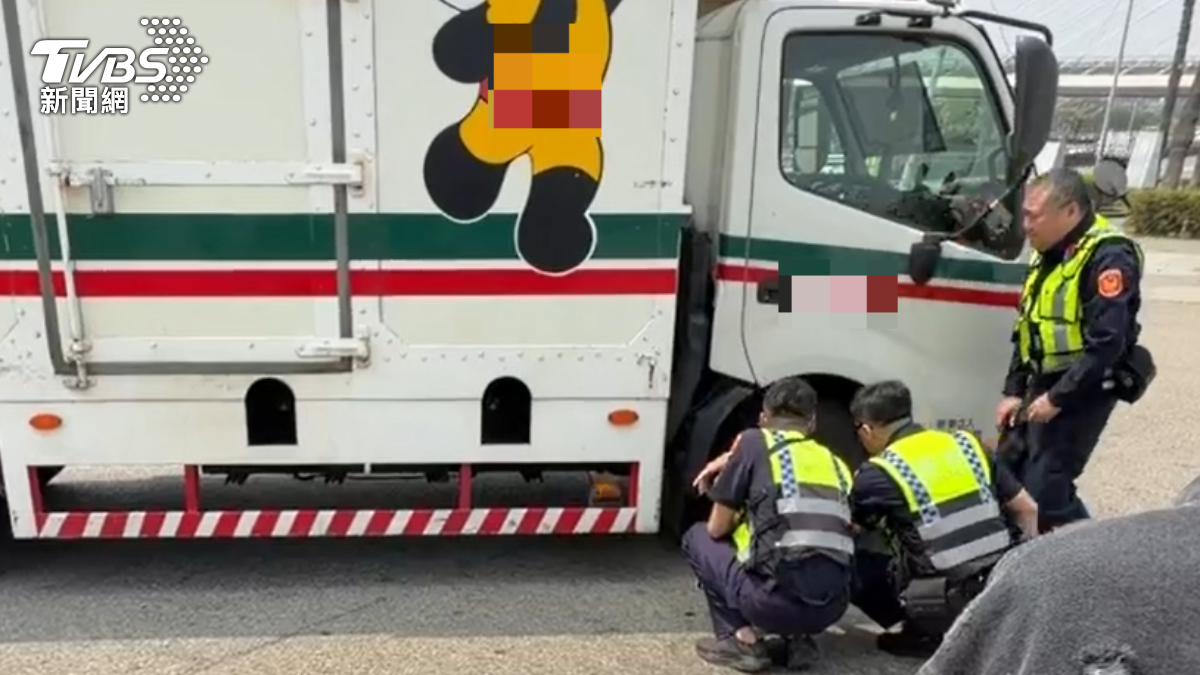台中大貨車撞機車!女騎士遭捲 頭部撕裂傷命危