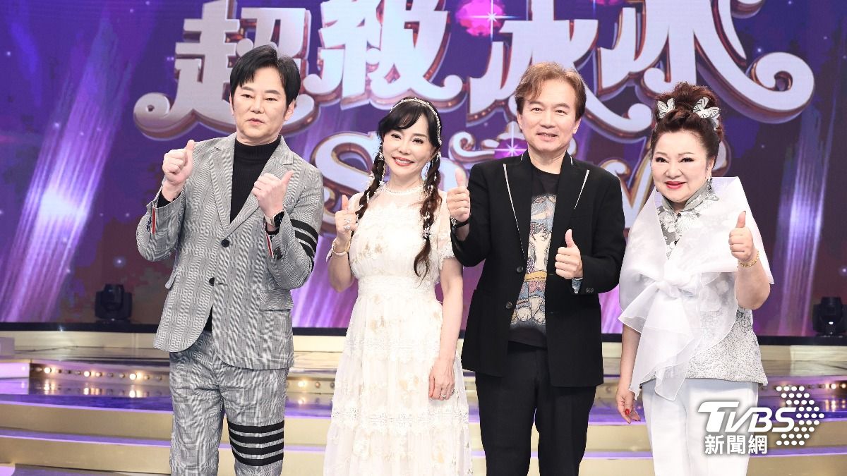 陽帆、狄鶯、孫鵬與白冰冰進棚錄影。(圖/張哲鳴攝)