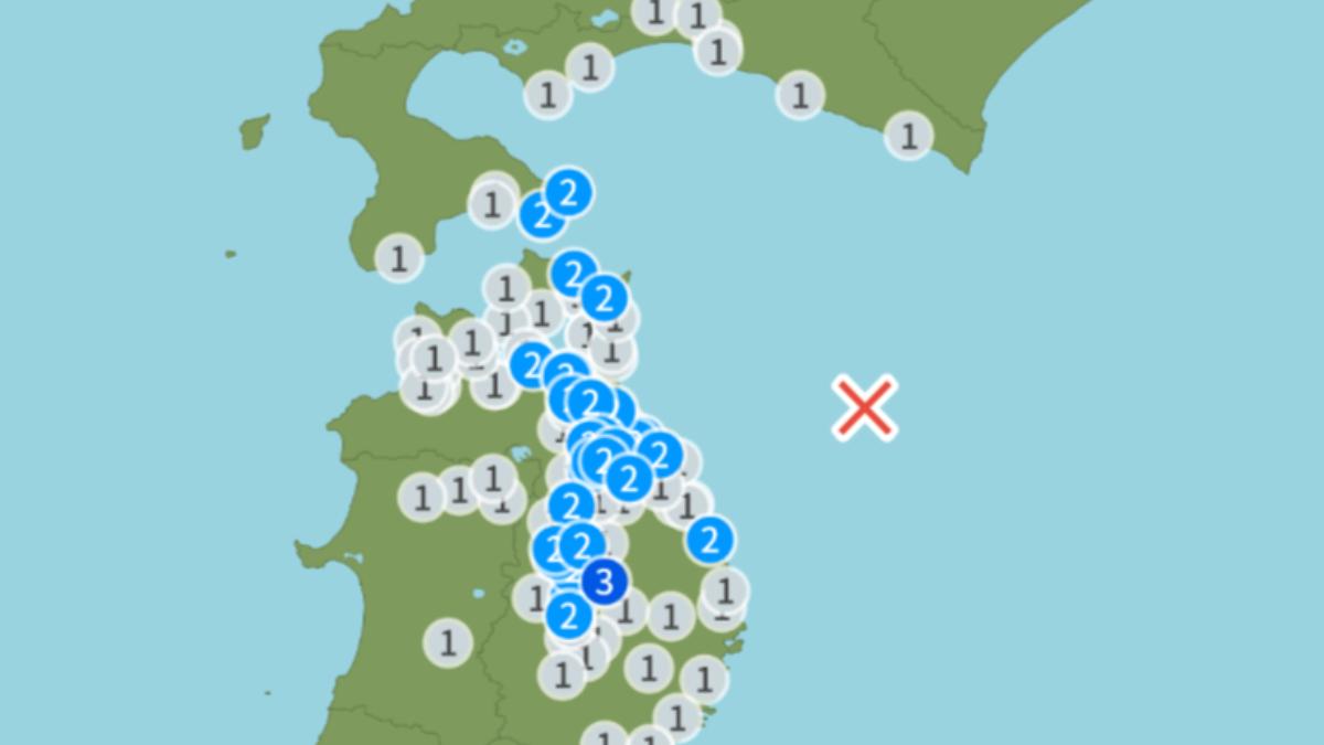 快訊/日本震不停!青森外海4.7地震最大震度3 北海道也有感